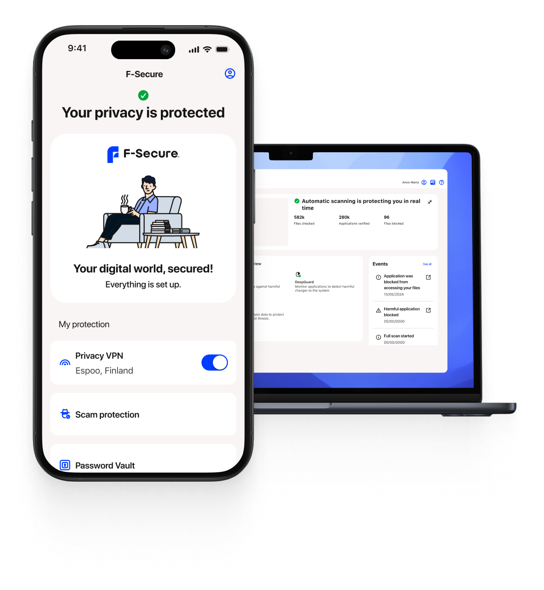 product image on devices